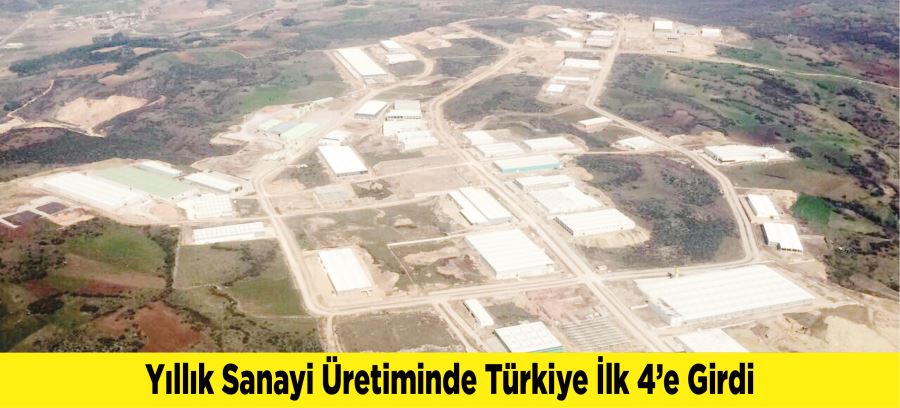 Yıllık Sanayi Üretiminde Türkiye İlk 4’e Girdi